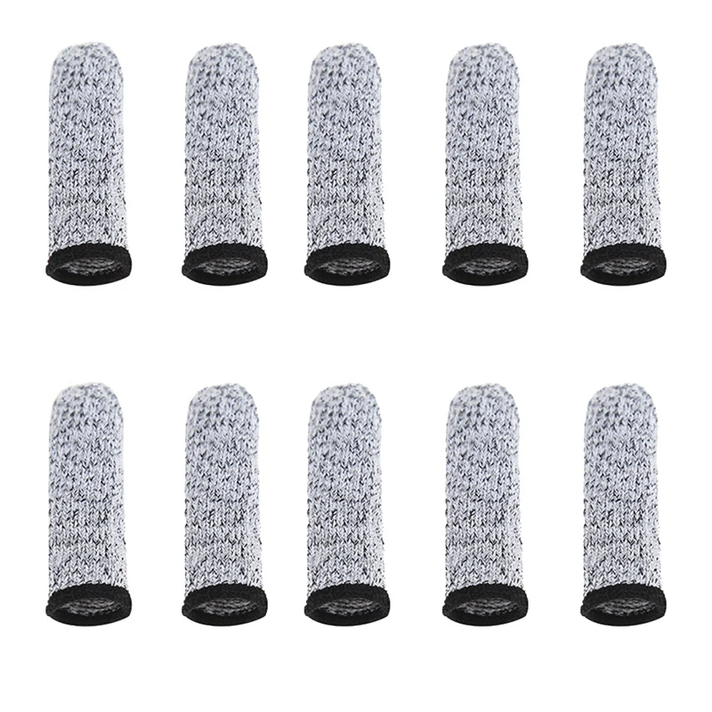 10 PCS Finger Cots Cut Resistant Protection Extender for Kitchen Work Sculpture Anti-Slip Reusable | Дом и сад