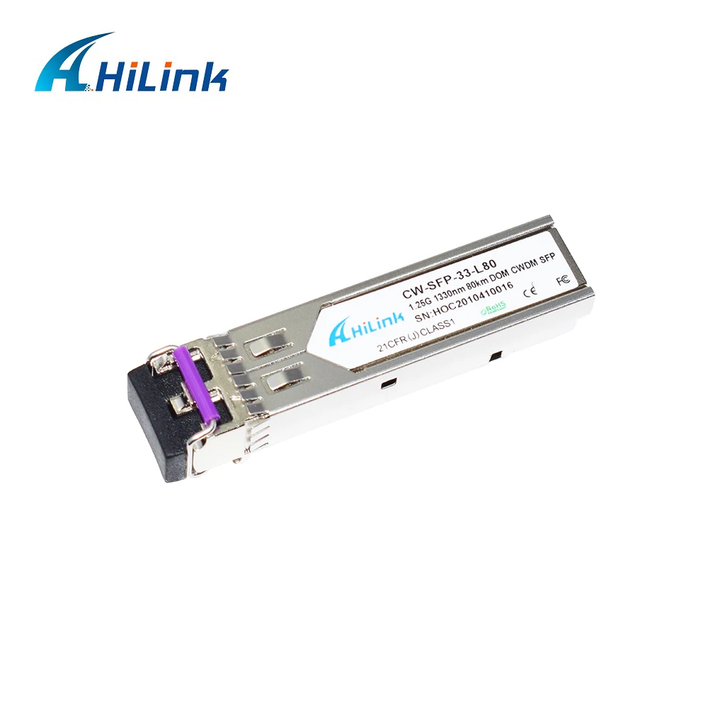 Free Shipping! Dual LC 1.25G 1330nm 80km CWDM SFP Transceiver with DOM