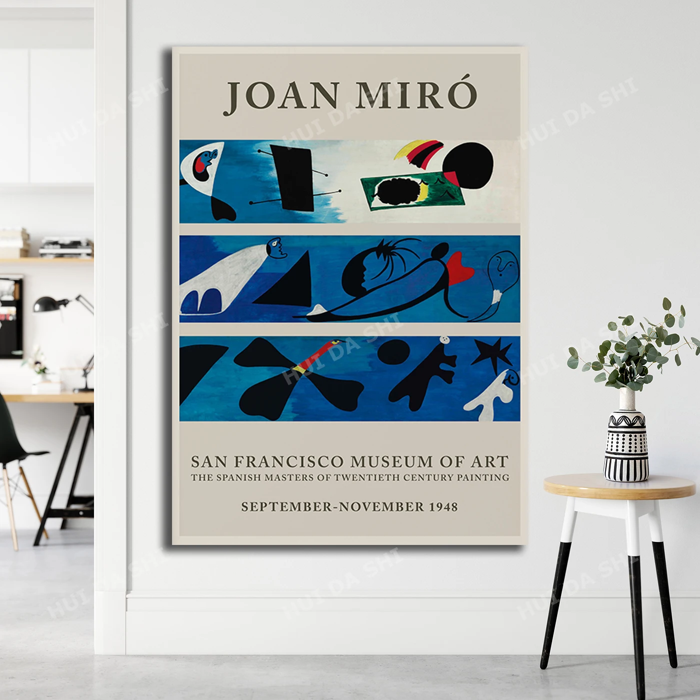 Joan Miro Museum Digital Print Joan Miro Exhibition High Quality Vintage Print Joan Miro Abstract Mural Art Poster