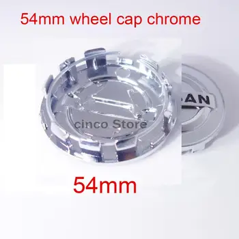 

20pcs 54mm chrome car wheel center cap hub caps covers Full Electroplated Badge Emblem for Nissa*n