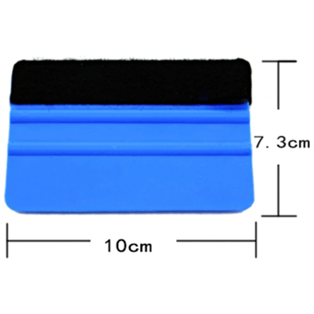 Blue Felt Squeegee Vinyl Film Tool Scraper Car Tinting Window Glass Wash Auto Accessories