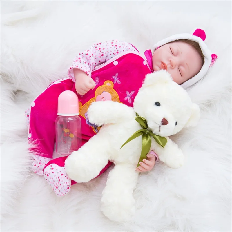 23 дюйма силиконовая виниловая кукла Reborns Реалистичная силиконовая кукла Reborn Baby Dolls Reborn Baby для малышей, для детей, для игр и подарков