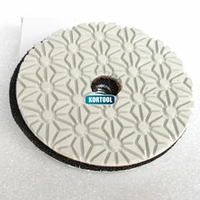 Hot Sale 100mm Dry And Wet polishing 4 inch 3 Step Diamond Polishing Pads For Marble And Granite