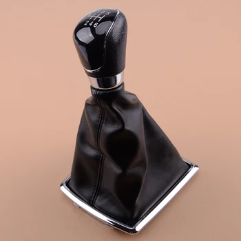 

Black Cover 6 Speed Gear Shift Knob Shifter Stick Lever Gaiter Boot Fit For Ford Focus C-Max Transit 2005-2009 2010 2011 2012