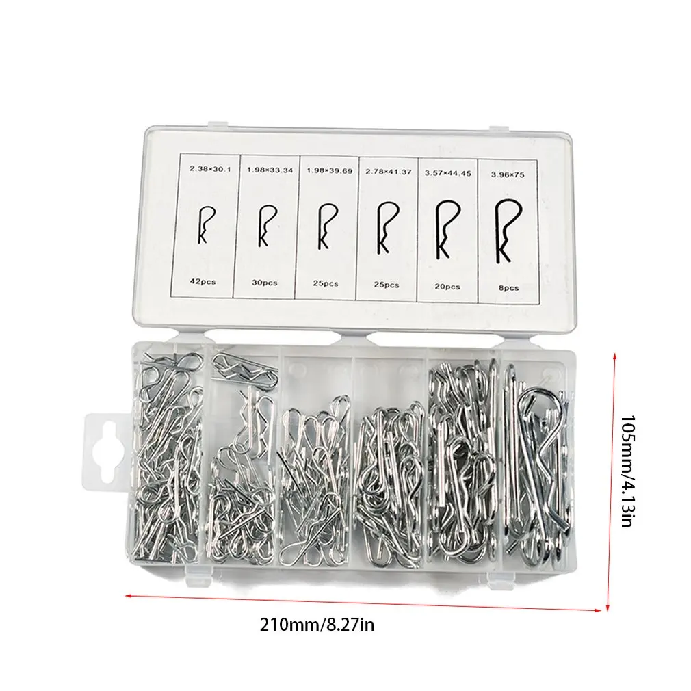 4Pcs Stainless Steel R Clip Retaining Clips Spring Cotter Lynch Pins 4mm 5mm