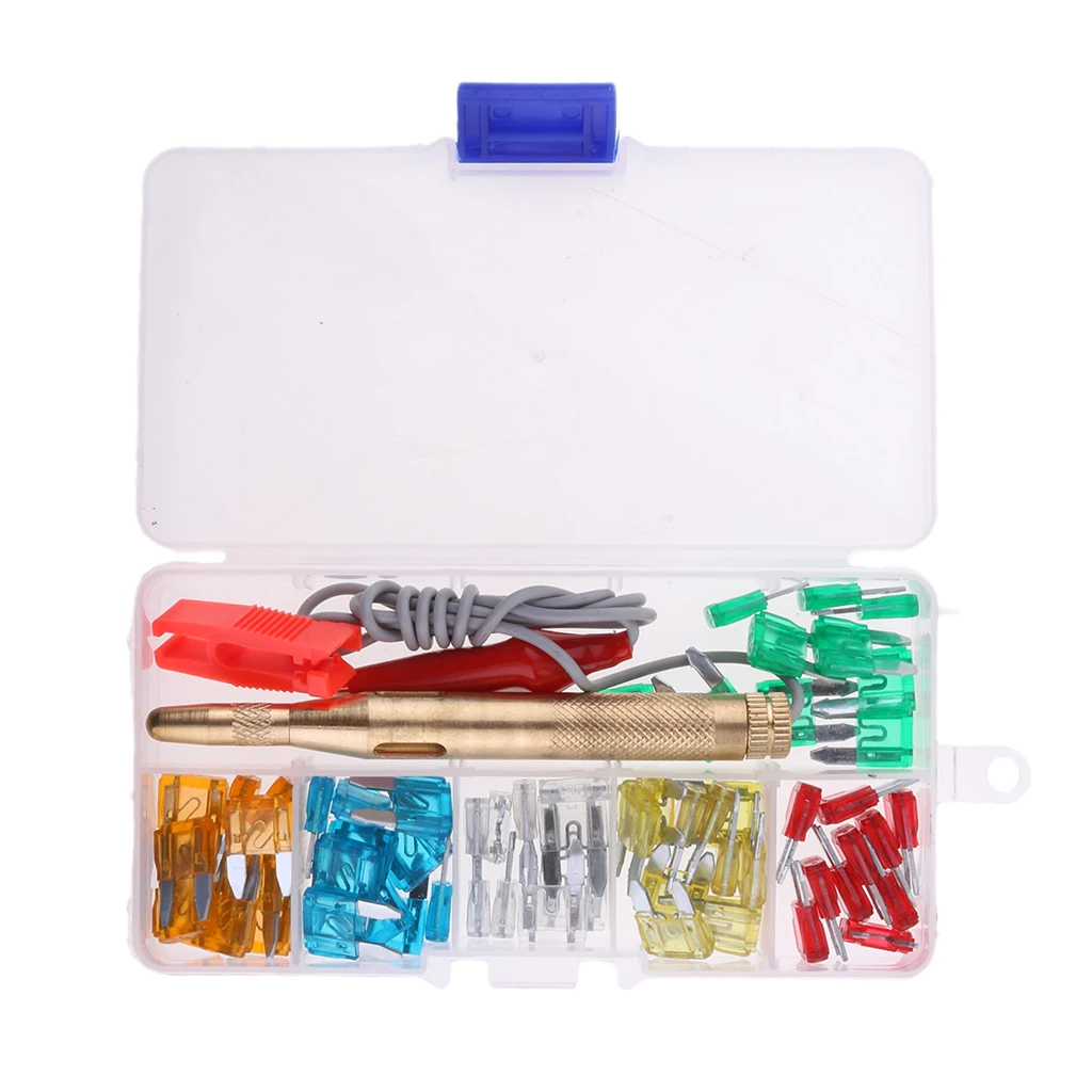 60 Pieces Mini Car Fuses Set Car Fuse Flat Fuse 5 - 30 A For Car Car, With Circuit  Pen