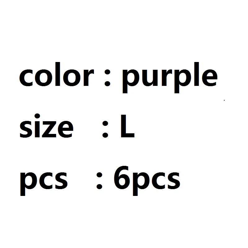 purple L 6pc Женский период девушки женское нижнее белье короткие трусики для VIP лак для ногтей - Цвет: purple L 6pc