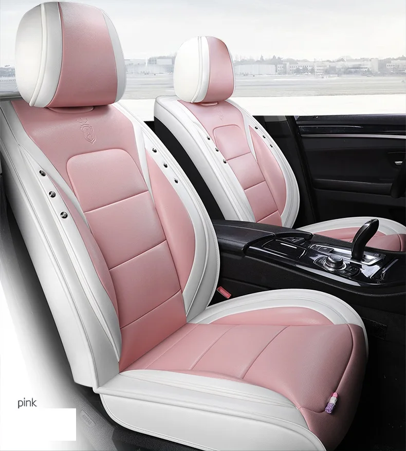 

Autocovers Car Seat Covers For Sudan SUV Durable Leather Universal Five Seats Set Cushion Mats For 5 seat Seater car Fashion 02