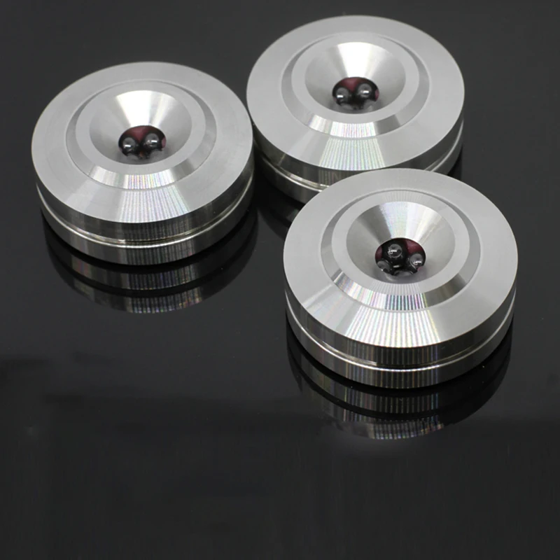 Cerâmica Amortecedor pé Unhas Febre cd Player Alta Fidelidade Estante Piso Alto-falante Absorção de Choque Aço Inoxidável - Image 2