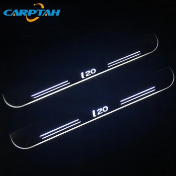 

CARPTAH Trim Pedal Car Exterior Parts LED Door Sill Scuff Plate Pathway Dynamic Streamer light For Hyundai I20 2015 - 2017 2018