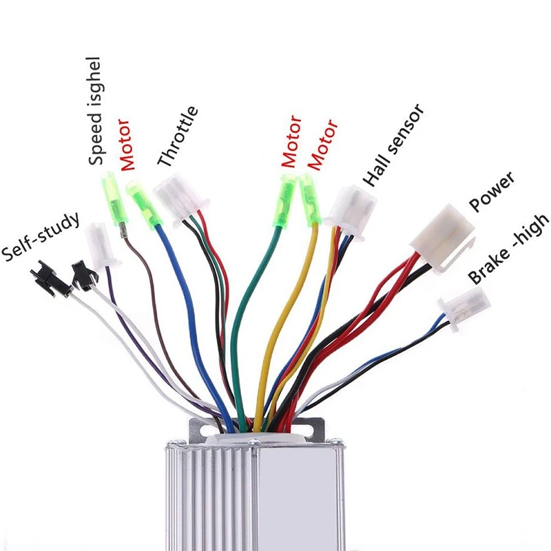 Регулятор бесщеточного двигателя 36 V/48 V 350W электрический велосипед E-велосипед Скутер
