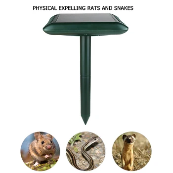 

Practical Outdoor Solar Power Ultrasonic Repeller Garden Rat Rodent Mouse Repellent Spike Snak Bird Pest Repeller Insect Control