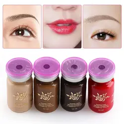 Hot Sale Durable Cosmetic Beauty Tool Supplies Eyebrow Lip Liner Tattoo Ink Makeup Pigment  Semi Permanent Emulsions