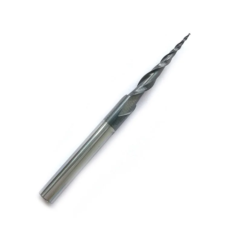 R0.25 4mm 20.5mmCarbide 2-Flute Taper Ball Nose Endmill CNC Bit Carving Kit Part