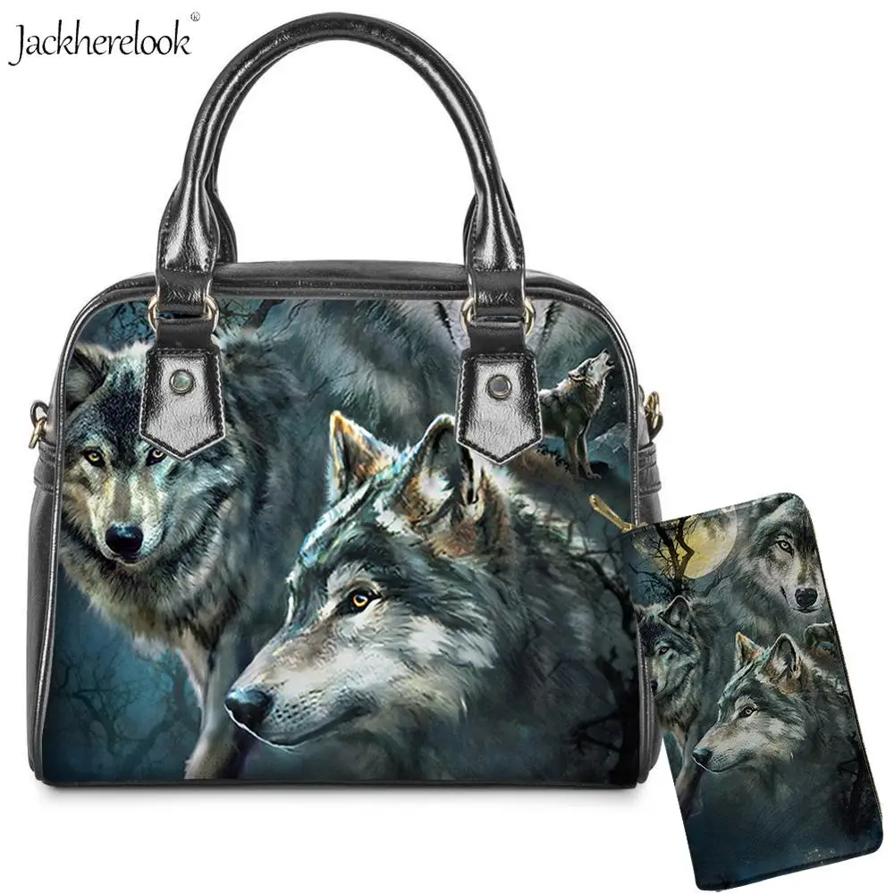 Jackherelook 2 шт. искусственная сумочка и кошелек модные женские сумки с верхней