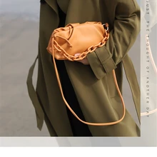 Новинка, осень/зима, мягкая сумка в виде облака, акриловая сумка на цепочке, на одно плечо, через плечо, портативная женская сумка