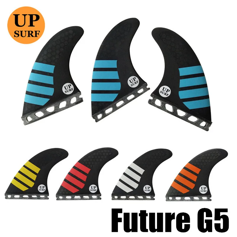 

New Future G5 carbon free shipping fiberglass honeycomb surfboard fin thruster Future G5 fin surf fins size M fins Top quality