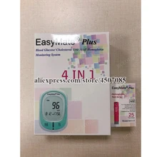 CE ISO сертификат тайваньского бренда хорошее качество 4-в-1 гемоглобина холестерина мочевой кислоты глюкометр с 25 шт. гемоглобина полоски