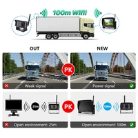 GreenYi 1280x720 haute définition AHD sans fil camion DVR moniteur 7 "Vision nocturne enregistreur de recul caméra Wifi pour Bus voiture 4