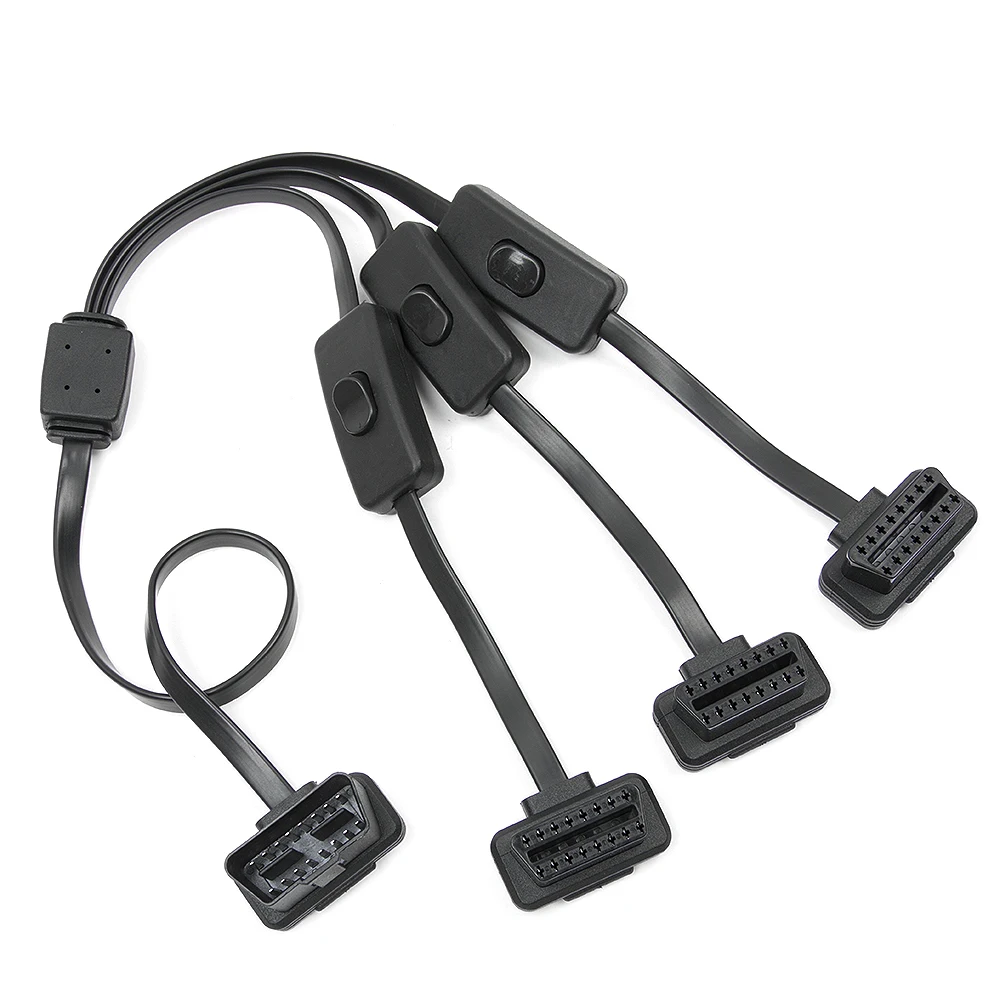 Автомобильный диагностический сканер KWOKKER OBD 2 разветвитель удлинитель от 1 до 3 с
