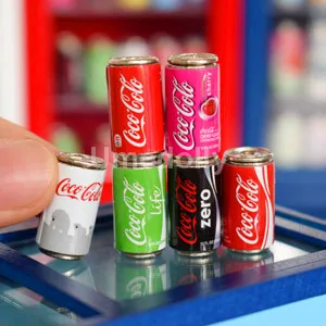 1 set coke 1/12 масштаб ролевые игры миниатюрный кукольный домик супермаркет магазин кукла еда напиток Декор Аксессуары игрушка - Цвет: 1 set coke