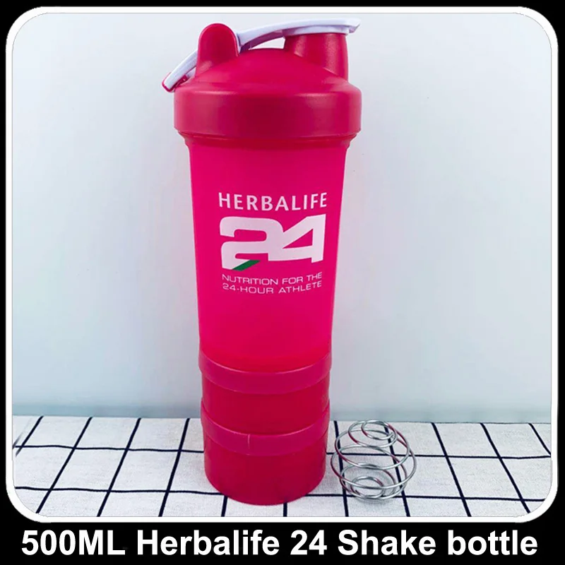 Новое поступление herbalife питательный протеиновый шейкер, бутылка Нетоксичная с широким горлышком, герметичные шейкеры для воды, 27 унций, 800 мл - Цвет: 500ml 6