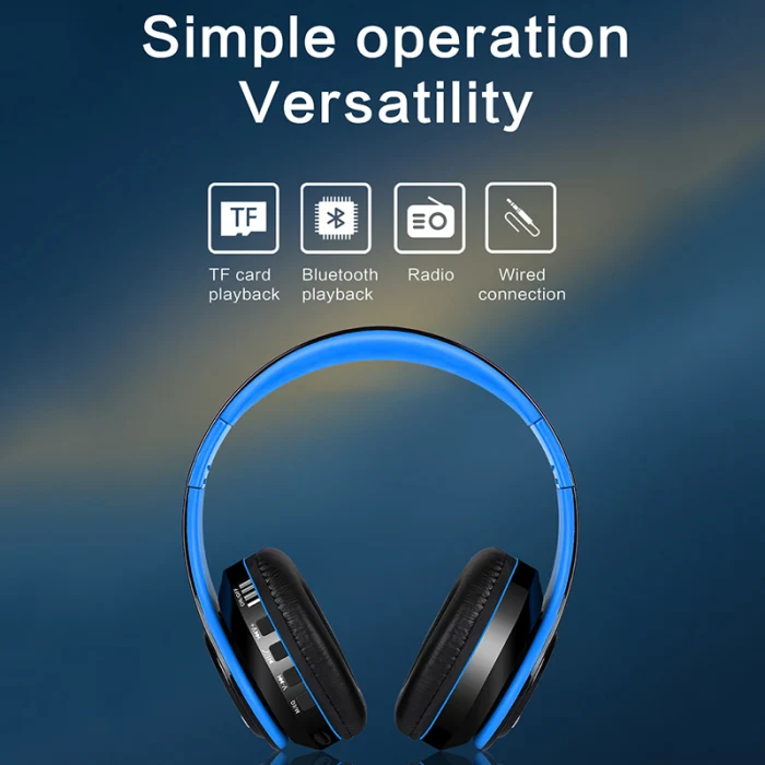 1pc Bluetooth Headset Foldable Stereo High Battery Capacity Wireless Headphone for Computer MP3 JHP-Best