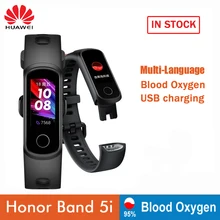 Браслет huawei Honor Band 5i, умный браслет, зарядка через usb, мониторинг крови и кислорода, спортивный фитнес-браслет, бегущий трекер