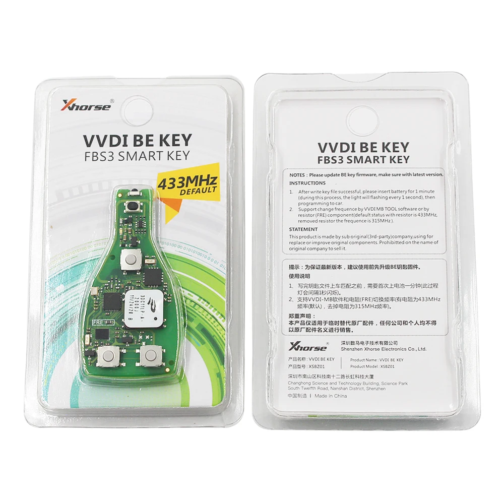 US $73.15 Original Keyless Go FBS3 VVDI BE smart key 34 Button 315mhz 433mhz one button start for Benz W204 W207 W212 W164 W166 W221 CLK