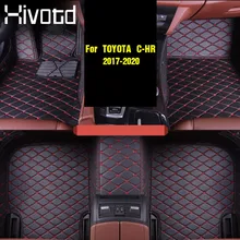 Hivotd для Toyota C-HR CHR кожаные аксессуары в виде ковриков интерьерные ковры напольные коврики водонепроницаемые автомобильные коврики