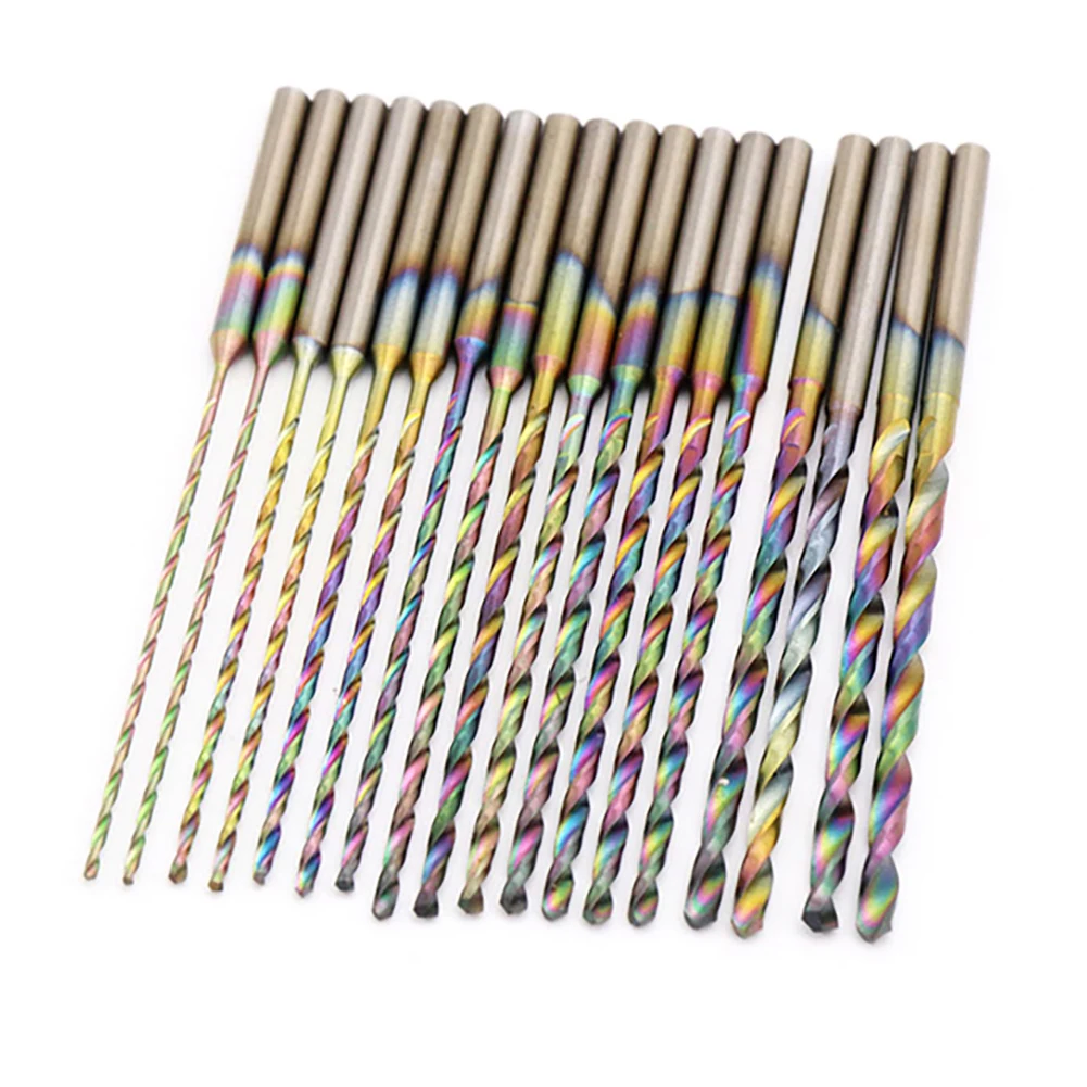 

8pcs HSS Twist Drill Bits Drilling Hole 2.35mm Shank 0.8-2.2mm For DIY Home and General Building/Engineering Using Twist Drill