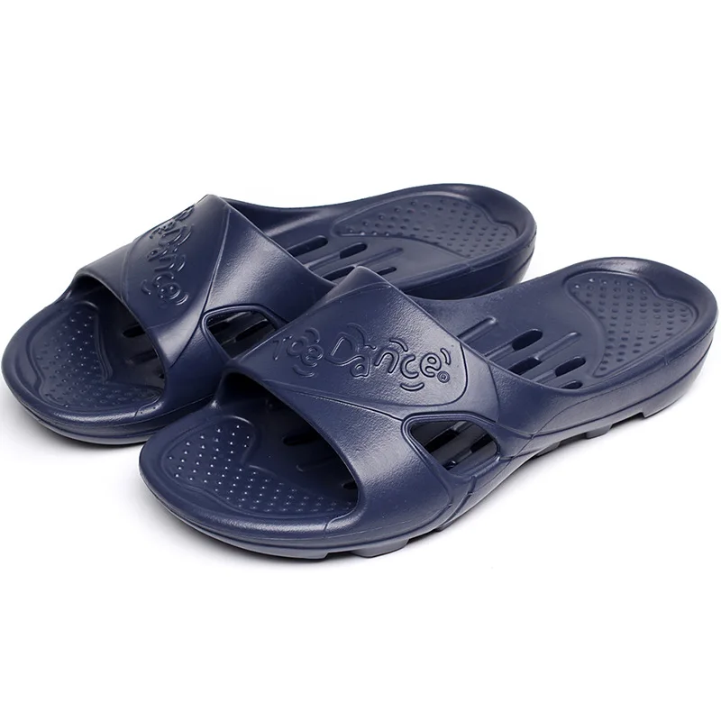 

Bath Slipper Men Summer Water Leakage Home Bathroom Anti-slip Slipper Indoor Sandals Simple below 1.5