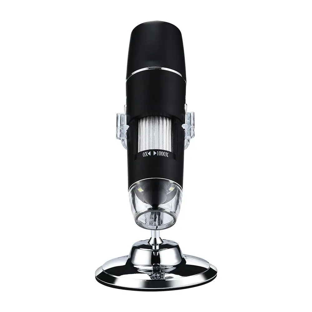 Microscópio 8 led 1600x handheld microscópio digital