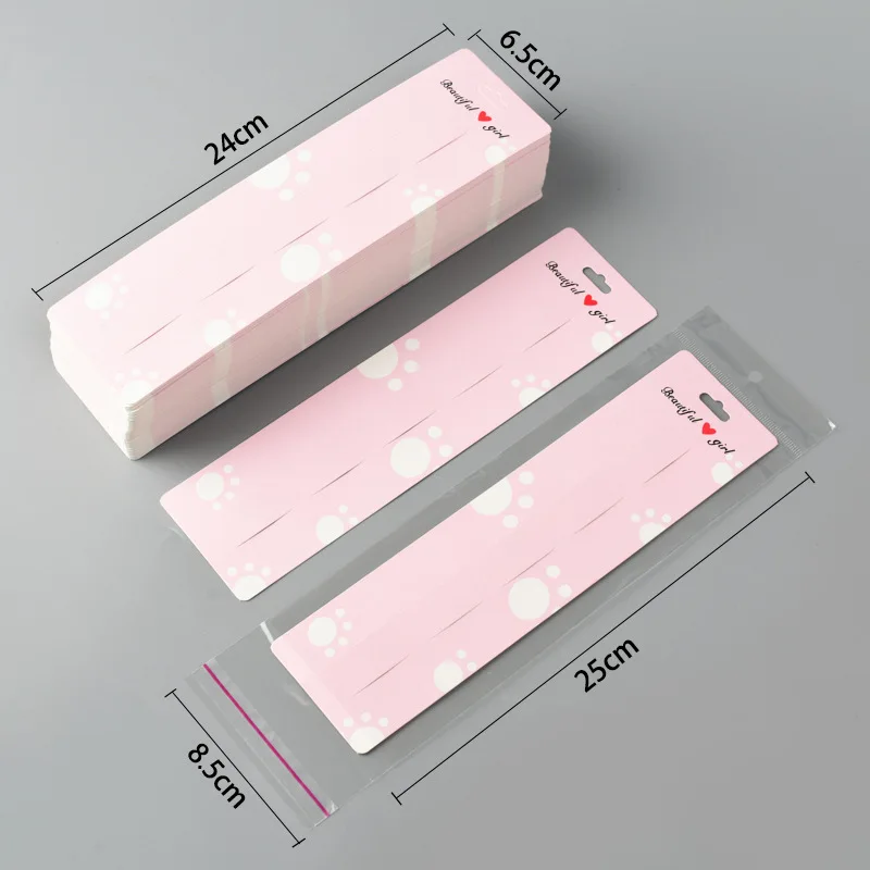 30pcs Earrings Paper Card for Bracelet Necklace Hairband Ear Studs DIY Jewelry Display Package Card Handmade 5x5/6x6/5x9/8x8cm