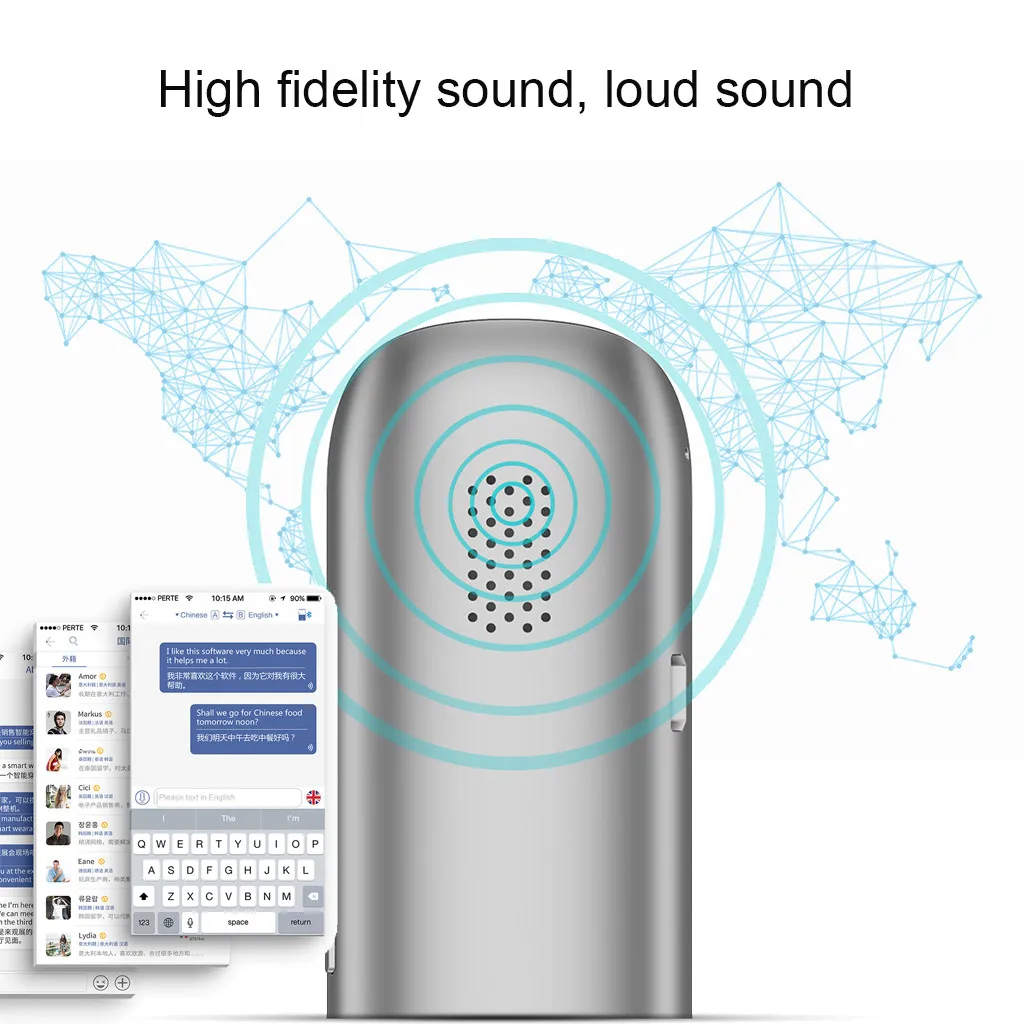 Translaty Voice Speech 40 языков умный переводчик мгновенная фотография голоса 800 мАч WiFi перевод фото распознавание речей