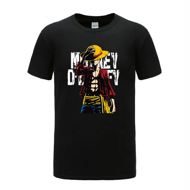 2019 One Piece Luffy T shirt casual tshirt homme O neck streetwear man t-shirt boys clothes anime summer top tees