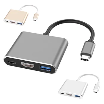 

1Pcs Thunderbolt 3 Adapter USB Type C Hub to HDMI 4K Support Samsung Dex mode USB-C Dock with PD for MacBook Pro/Air 2020