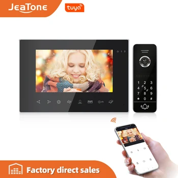 

Jeatone 7 inch Wifi Video Intercom for Home Video Door Phone 720P/AHD Call Panel Support Double Electric Locks Outdoor Cameras