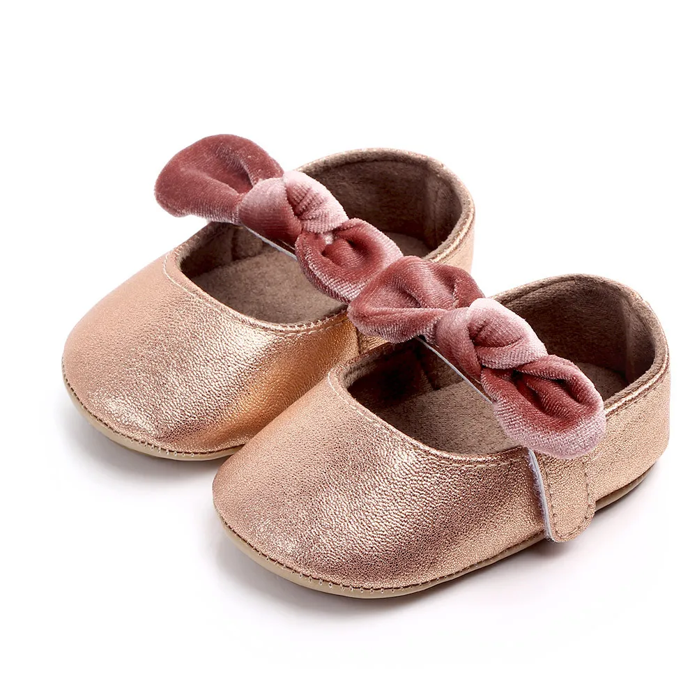 

DOGEEK Newborn Baby Gilr Shoes Toddler Infant New Fashion Print Bowknot Lovely Newborn Baby Girl Shoe Indoor First Walker