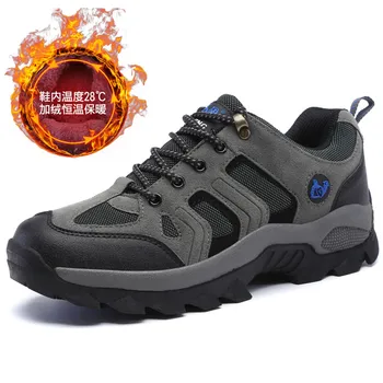 

48 Big Size Men Shoes Winter Velvet Warm For Snow Boots Dad Slip On Sneakers Fur Warm Snowboots Snow Boots For Male Warm