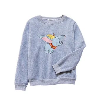 

Autumn Winter Round Neck Pullover Elephant Pattern Long-sleeved Pullovers Women Sweatshirt New Arrival