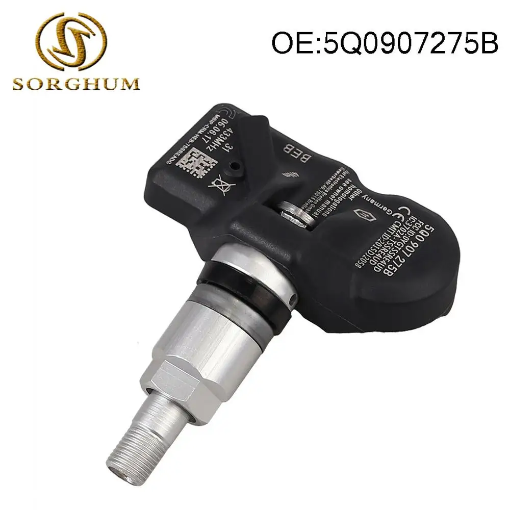 5Q0907275B PA66-GF30 автомобильный TPMS датчик давления в шинах, датчик TPMS для Audi Skoda Porsche Bentley Ferrari