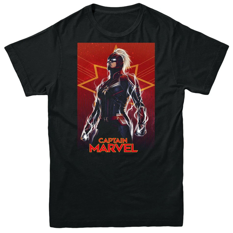 Captain Marvel T-Shirt Braver And Mightier Action Movie Adult &amp Kids Tee Top New Unisex Funny Shirt | Мужская одежда