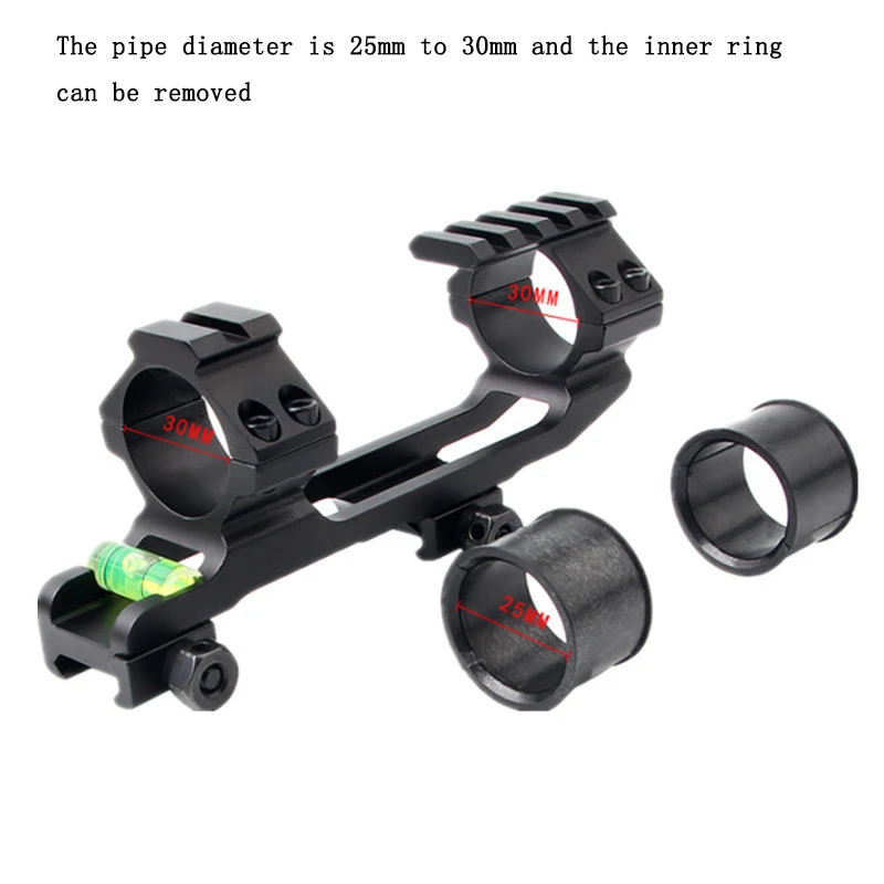 The level conjoined bracket is suitable for 25-30mm tactical flashlights and laser sight tubes