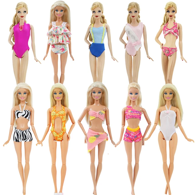 Biquíni de praia de alta qualidade, traje de banho, roupas para boneca  barbie, roupas para boneca 1/6 bjd, muitos estilos para escolher -  AliExpress