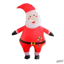 Рождественское Надувное платье Санта-Клауса для взрослых; Милая игривая одежда для выступлений