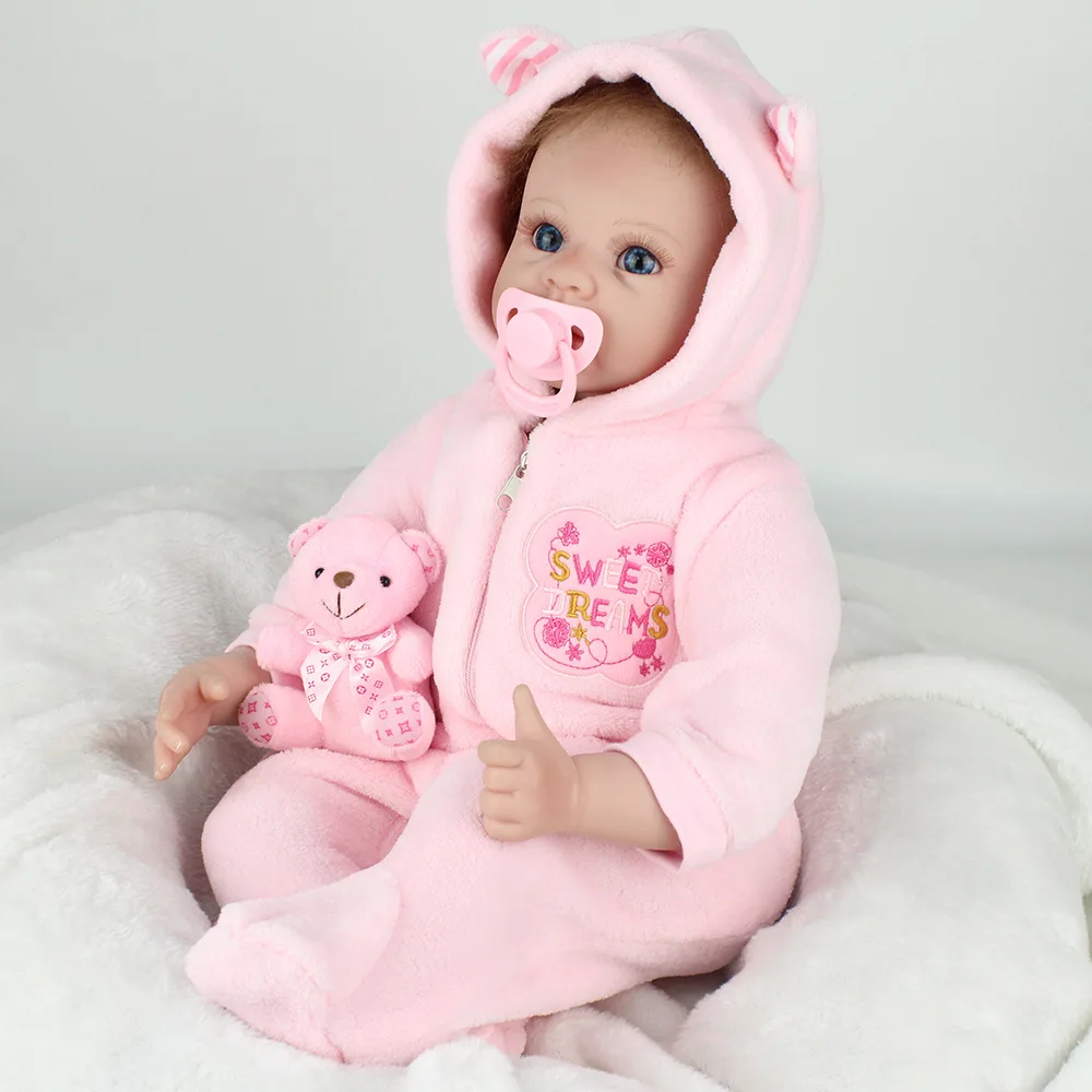 NPKDOLL bebe reborn, силиконовая кукла, игрушки, 22 дюйма, ткань, тело, Новорожденные, младенцы, живой Реборн, детские куклы, подарок