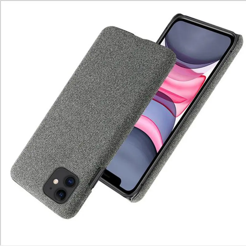 Бизнес Ретро Чехол для iphone 11 pro max чехол для iphone 11 XS MAX XR X 10 тканевый кожаный чехол s для iphone 8 7 plus 6s 6 s plus 11