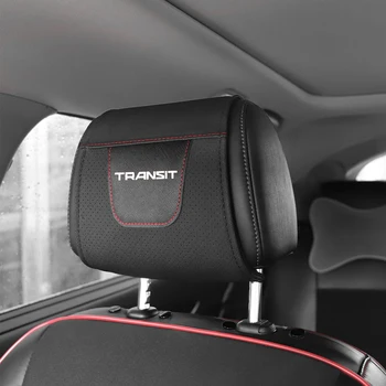 

1pc For Ford Transit Car Headrest Protector Cover Pu Leather Car Headrest Cover Car Accessories