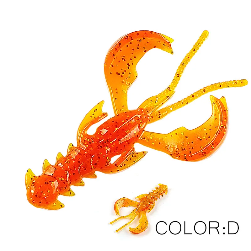 Fishing lure Supercontinent Crazy Lures 65mm/10pcs 40mm/20pcs Soft Lure shrimp Lobster Soft Plastic